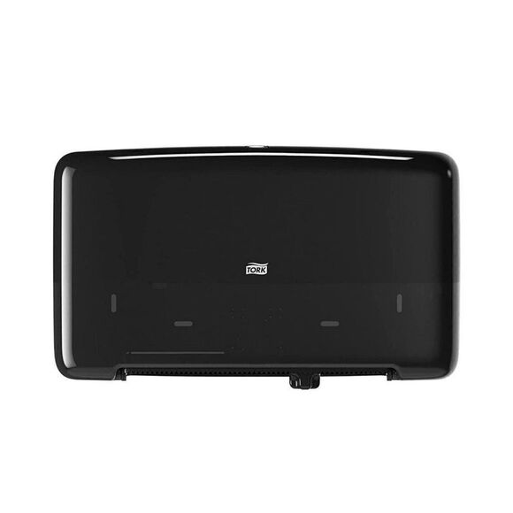 Tork Twin Mini Jumbo Bath Tissue Roll Toilet Paper Dispenser Black 5555290 - Picture 2 of 11
